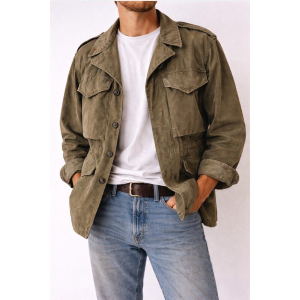 Authentic 1940s WWII US Army M43 Field Jacket Small 34S